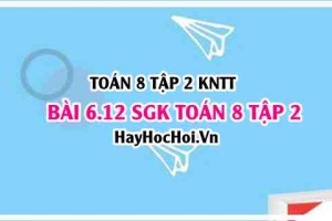 Bài 6.12 SGK Toán 8 Tập 2 Kết nối tri thức